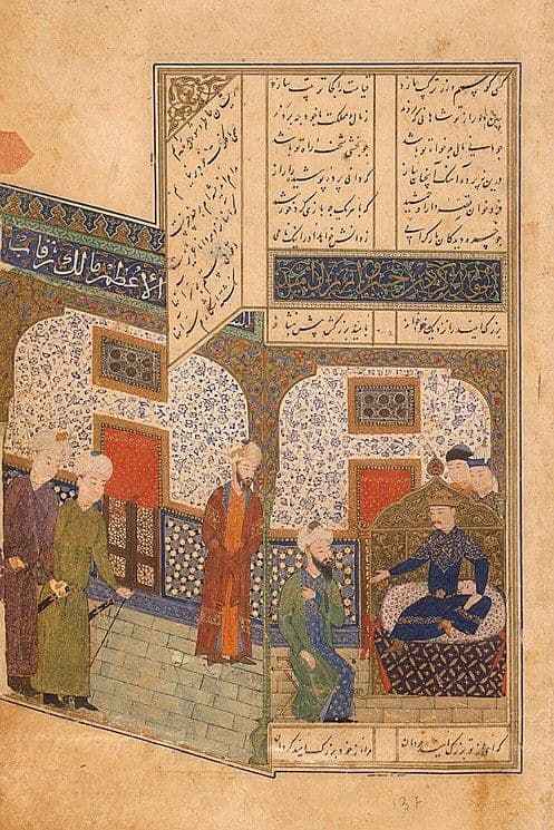 Persian court miniature