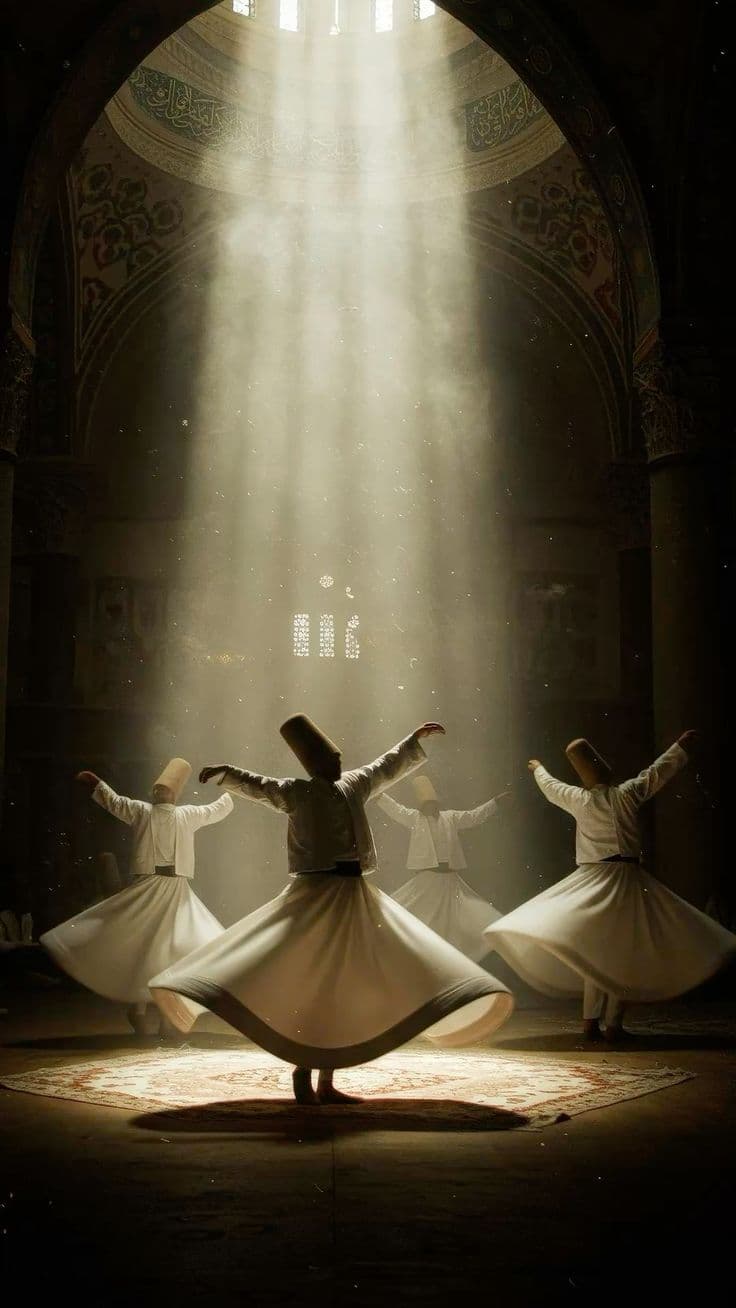 Sufi whirling dervishes